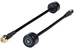 Ocnvlia FPV Drohnen Antennen 150Mm SMA Male RHCP Antennen für Long Range FPV Quadcopter TX/ (2Er Pack), schwarz