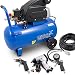 Produktbild BITUXX® Druckluftkompressor 50L Luftdruck Kompressor 50 Liter + 8 teiliges Druckluft Set Reifendruck Ausblaspistolen Radwechselset Schlagschrauber Schlauch 10m Druckluftschrauber 4 Schlagnüsse