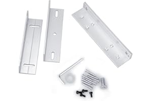 AOAMZ ZL Support Soutien Happe de Fixation pour la Serrure Magnétique Electrique de Force de Maintien 180KG 350lbs Porte Simple pour Le Système de Contrôle d'Accès (Z&L Stents)