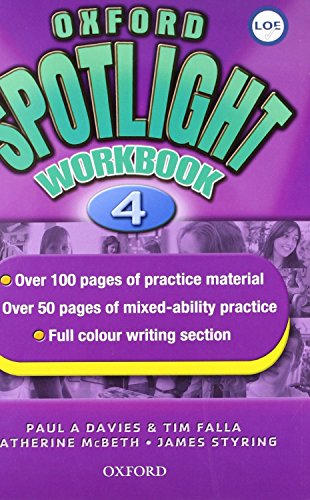 Oxford Spotlight 4: Enhanced Workbook (Spain)