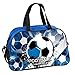 Produktbild Ragusa-Trade Fussball - Soccer Sporttasche Reisetasche mit tollem Fussmallmotiv (PPFO) für Jungen und Mädchen, blau/Weiss, 40 x 25 x 13 cm