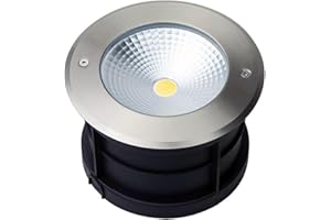 LeClubLED Spot LED Extérieur encastrable Spot jardin 220V 20W (éclairage 150W) - Spot extérieur étanche IP67 éclairage encastré diamètre 165mm, Blanc Naturel 4000K, 1750lm, 100°
