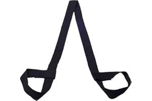 ANDSHUAI 1 Pezzi tappetino Yoga Cinghia Nero, Cinghia Regolabile Resistente per Esercizio Tappetino Yoga, Pilates e Aerobica, Esercizio di Stretching