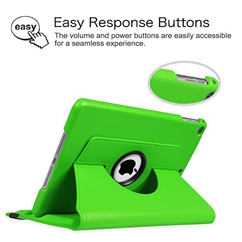 Fintie iPad 9.7 Zoll 2017 / iPad Air Hülle – 360 Grad Rotierend Stand Smart Cover Case Schutzhülle Tasche mit Auto Schlaf / Wach Funktion für Apple iPad 2017 Neue Modell / iPad Air 2013 Modell (Nicht geeignet für iPad Air 2), Grün - 4