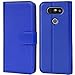 Produktbild Conie Handyhülle für LG G5, Bookstyle Klappetui, Tasche aus PU Leder, Booklet Flip Hülle Blau