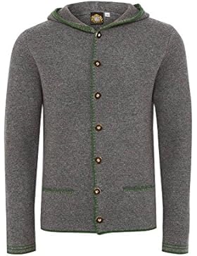Hammerschmid Herren Strickjacke grau-grün Julius 113031