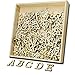 Produktbild 260 Stück Holz Alphabet Scrabble Buchstaben für Vorschule Kinder Bildung & Kreuzworträtsel Scrabble ABC-XYZ für DIY Handwerk Dekoration Original Holzfarbe