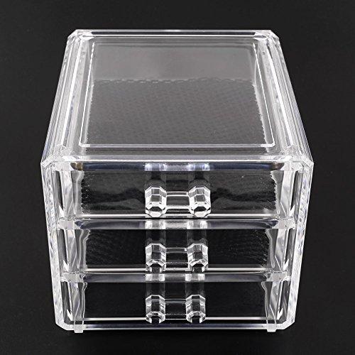 Femor Kosmetikorganizer Makeup Aufbewahrung Ordnungshelfer (3 Schubladen) - 3