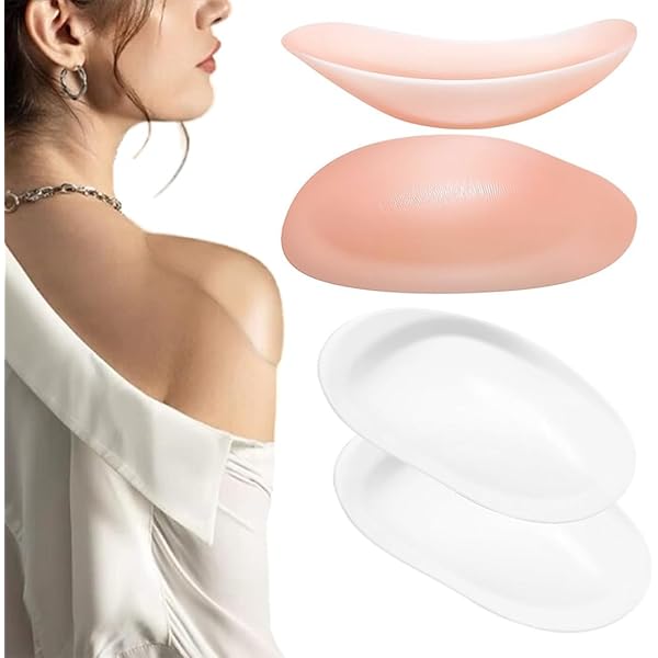 3 Paar Siliconen Schoudervullingen, Schouder Push-Up Pads Zelfklevende Schouderversterker, Onzichtbare Herbruikbare Anti Slip Zacht, voor Vrouwen Mannen Pak Blazer Kleding Blouses T-shirt