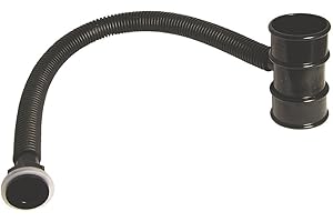 DBS Black Miniflo Rainwater Diverter for 50mm Round Downpipes, Suitable for Conservatory, Porch and Garden Sheds, Plastic Material