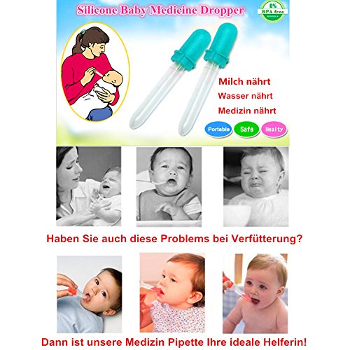 Baby Nasensekretsauger mit Medizin Pipette– IntiPal 2 in 1 Nasensauger Medizin-Pipette Pflegeset für Babys und kleine Kinder - 6