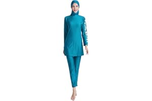 ABEUTY Muslim Swimming Costume Women Full Suit Plus Size Burkini Islamic Modest Print