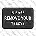 Produktbild bath doormats Please Remove Your YEEZYS Vintage Absorbent Non Slip Floor Rug Coral Carpet 23.6" x 15.7"