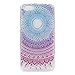 Produktbild Lonchee Wiko Lenny 3 Hülle,Bunte Muster Weich TPU Handy Hülle Durchsichtig Transparent Etui Cover Case Protective Shell Soft Schutzhülle Telefon Kasten für Wiko Lenny 3 – Runder Totem