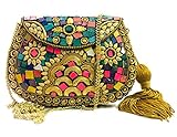 bolsa metalica moto Diseñado por un artesano, el primer corte de metal en el marco de la caja y la piedra fina lo hacen en un patrón de mosaico, decorado con un diseño floral de latón dorado.
