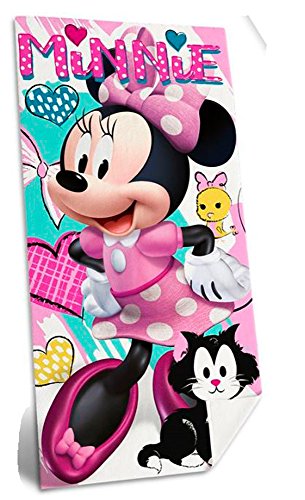 Preisvergleich Produktbild Disney Minnie Maus WD19452 Badetuch, Handtuch, Strandtuch, Kinder, Baumwolle