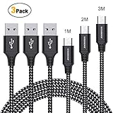cable usb a apple 1 mts (c 3317) Durabilidad - El conector de aluminio es lo suficientemente robusto como para que se mantenga en buena condición por mucho tiempo y promete conexiones perfectas. El cable de nilón sin enredo ha sido puesto a prueba de 6000+ bend. La envoltura de nilón trenzado es flexible y libre de enredos haciéndole la vida más fácil