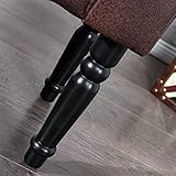 DESIGN SITZBANK „BRUNO“ vintage Kunstleder Optik gepolstert braun 100 x 35 cm - 5