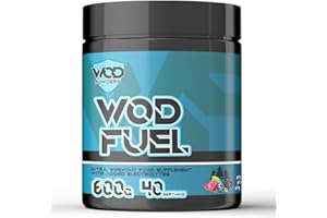 HELLENIA WOD Fuel Intra Workout Supplement for Functional Fitness - Cluster Dextrin, Citrulline, Taurine, BCAA's, Glutamine, Electrolytes - Workout Fuel by WOD Powders - 600g (Forest Fruits)