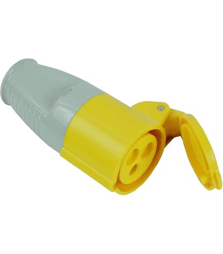 thumbnail image 2 of PCE 16A 110V Yellow Site Ceeform Cable Mount Female Socket – 3 Pole, 213-4 (UK Made) 2 of 6