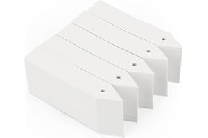 KINGLAKE 500 pz étiquettes plante semis etiquette plastique jardin potager,10X2CM, blanc