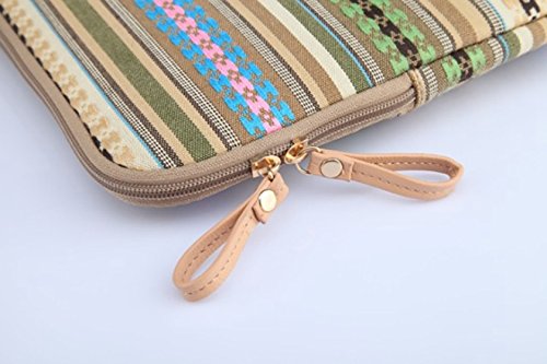 Laptophülle, Bohème Stil Canvas-Gewebe Hülle Sleeve Tasche für Laptop / Notebook Computer / Ultrabook / MacBook Air Pro - 5