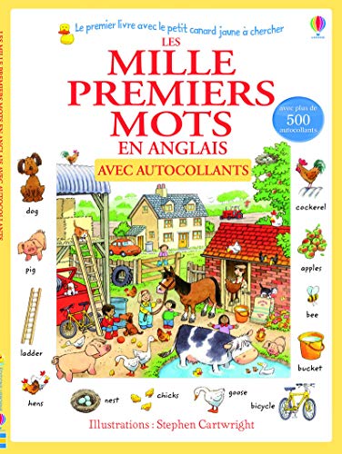 LeS mille premiers mots en anglais avec autocollanTS LeS mille premiers mots en anglais avec autocollanTS