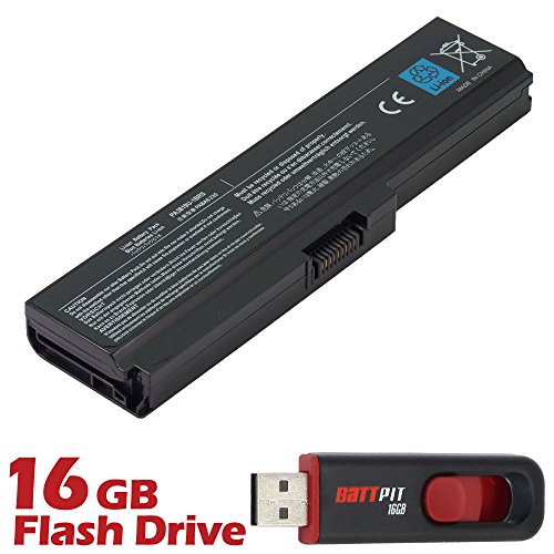 BattPit Notebook Akku für Toshiba Satellite L670-1DL (4400 mah / 48wh) bei kostenlosem 16GB Battpit USB-Stick