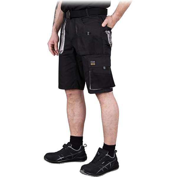 Bermuda Travail Homme Shorts De Travail Cargo Hommes MS9 - Poches Multifonctions Et Holster Résistants Short Travail Homme Chantier
