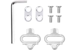 IUDWCG 1 par de Tacos para Pedales, Juego de Tacos para Bicicleta de montaña, Tacos con Placa de Bloqueo de Pedal SPD, Juego de Tacos SPD, Accesorios para Bicicleta para Pedales SPD