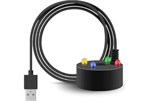 BOERNI 5V Ultrasonic Mist Maker Fogger, LED Light Fish Reptile Tank Mister Fogger Fountain Pond Air Humidifier Atomizer(USB)