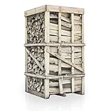 PALIGO Brennholz Kaminholz Feuerholz Grillholz Ofenholz Buche 33cm trocken ofenfertig 2 RM = 2,8 SRM 1 Palette inkl. Versand