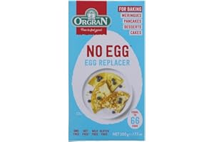 Orgran No Egg (Egg Replacer) Mix - 200g | Vegan & Gluten-Free | Natural Egg Substitute for Baking | Equivalent to 66 Eggs | Dairy-Free, Nut-Free, GMO-Free |from SuperfoodUK (Pack of 1)