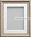 Produktbild Frame Company Brompton Range Shabby Chic Bilderrahmen mit grauem Passepartout, verschiedene Größen A2 for pic size A3