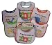 7 Pack Baby Bibs days of the week Zoo Animald