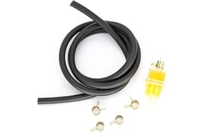 F SEASON Motorcycle Scooter 6mm Gas Inline Fuel Filter Oil Gasoline Hose Line Motorbike Spring Clips Clamps Kit
