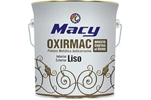 Macy Esmalte Antioxidante Oxirmac Liso Brillo Interior y Exterior. 4 Litros. Color Blanco