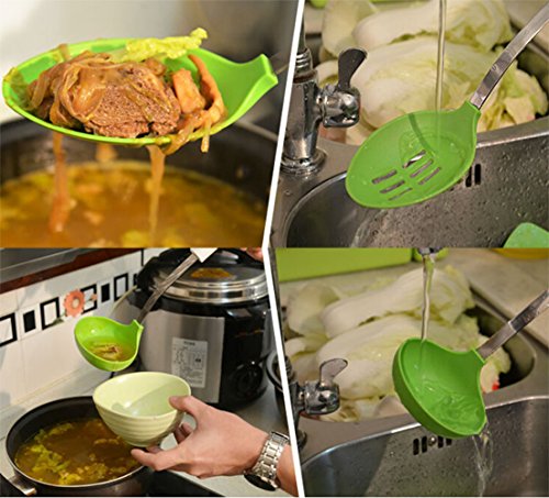 Kuke Silikon Küchenhelfer Kochen Tools 6pcs set-green - 5