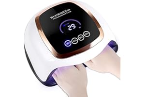 SINZONeu Lampe UV Sèche Ongles,180W UV LED Séchoir à Ongles Professionnel Automatique, 4 Minuteries 30/60/90/120S, Grand LCD Ecran, Base Aimant Démontable (V3)