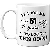 Carte D'anniversaire 81 Ans Pour Homme Et Femme – Not 81 I'm 18 With 63 Years Experience – Carte D'anniversaire Amusante Pour Maman, Papa, Grand-père, Grand-mère, 14 Cm