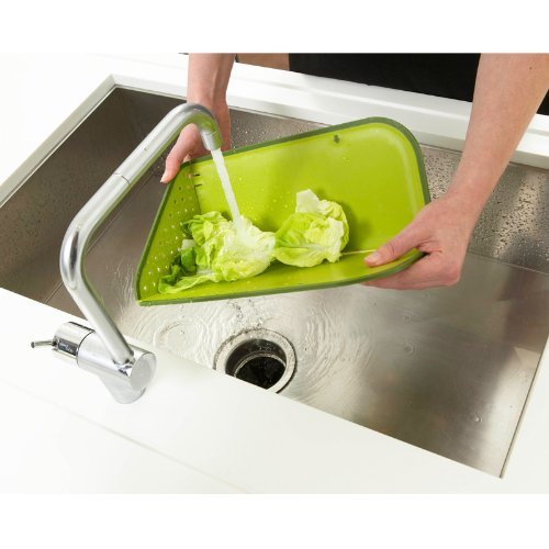 Joseph Joseph Rinse and Chop Plus Cutting Board, White Color: White - 5