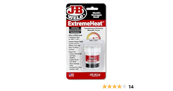 J B Weld Gegen Hohe Temperaturen Bestandige Metallpaste 37901 Ca 90 Ml Amazon De Auto