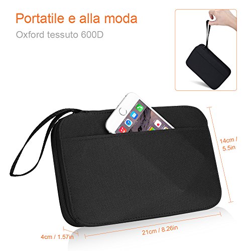 confronta il prezzo YOHOOLYO 97 Pezzi Set da Cucito Kit da Cucito Con Fili di 24 Colori Astuccio in Tessuto Oxford di Alta Qualità per Famiglia Scuola Viaggi - Nero miglior prezzo