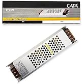 Şerit Led Trafosu 12V Cata Serisi Slim Kasa, Al&uuml;minyum G&ouml;vdeli İnce G&uuml;&ccedil; Kaynağı, Kamera ve Şerit Led Uyumlu (60W - 360W) 5, 1