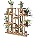 Produktbild LILSN- Balkon Massivholz Blumenregal Wohnzimmer Mehrgeschossige Holztöpfe Indoor Multi - Fleisch Grün Pflanzung Blumen Regal