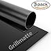 Produktbild Grillmatte (3er Set) antihaft und wiederverwendbar zum Grillen und Backen | Backpapier Backmatte Dauerbackfolie Grillfolie aus Silikon mit Antihaftbeschichtung aus Teflon | je 40x33 cm, 0,3mm dick, leichter Zuschnitt und Spülmaschinenfest | LFGB und FDA Zulassung