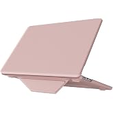 Coverzone Macbook Air 15 ile uyumlu 2024 in&ccedil; PU Deri Kılıf, &Ccedil;ift Katmanlı Koruyucu Kapak,A2941/A3114 Modelleri i&ccedil;in, Standlı 