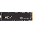 Crucial T500 1TB SSD PCIe Gen4 NVMe M.2 Internal Gaming SSD, Up to 7300MB/s, Laptop and Desktop Compatible, Microsoft DirectS