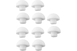 YUANPGKY 10 x WC-Sitz-Puffer für WC-Sitz, Stoßschutz, D-förmig, sanft schließend, WC-Sitz, stoßfeste Puffer (10 x obere Abdeckkissen)