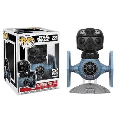 Funko-20106 Pop Deluxe-Star Wars-Tie Fighter Pilot, 20106, Multicolore, 5 inches